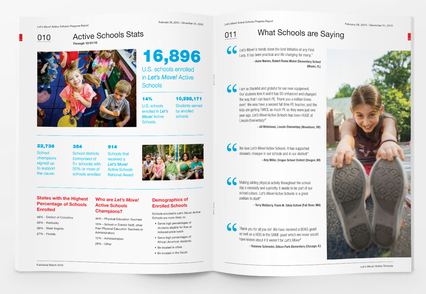 Let's Move Active Schools: Progress Report